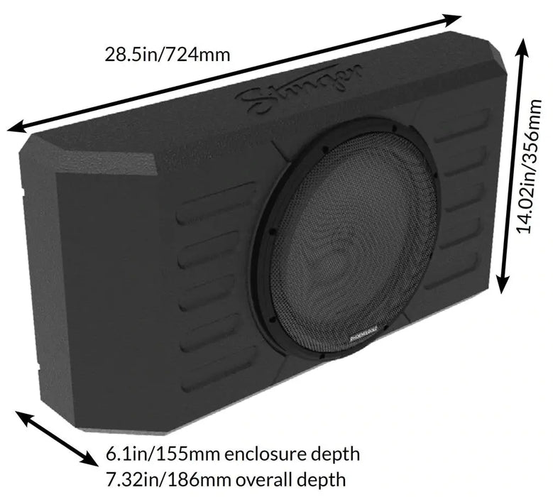 Stinger TXJWB12 12" Swing Gate Mounted Subwoofer Enclosure For Jeep Wrangler JK/JKU, JL/JLU 2007-2022 Others