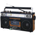 SuperSonic SC-3201BT 4 Band Radio & Bluetooth Speaker with Cassette to MP3 Converter Supersonic