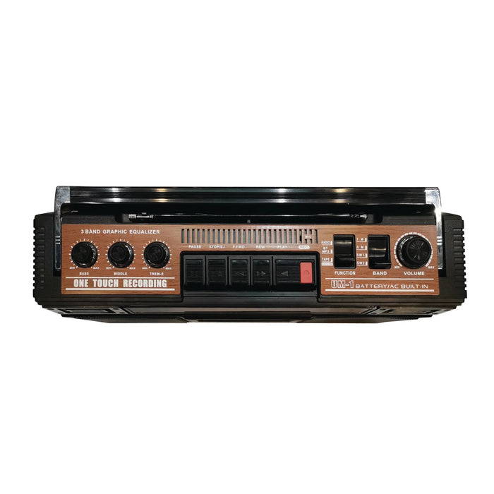 SuperSonic SC-3201BT 4 Band Radio & Bluetooth Speaker with Cassette to MP3 Converter Supersonic