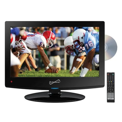 Supersonic SC-1512 Black 15.6" LED Widescreen HDTV with DVD Player Supersonic