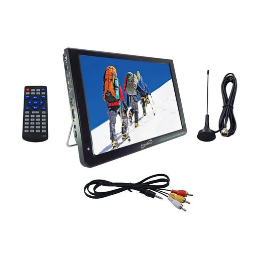 Supersonic SC-2812 12" Portable LED TV w/Built in Batt, USB & SD input Supersonic