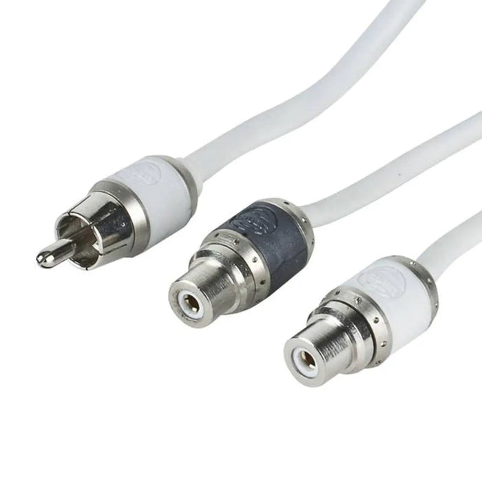 T-Spec V10RY2 v10 Series 2-Channel Marine Grade RCA Quad Twist 1 Male to 2 Females Audio Cable T-Spec