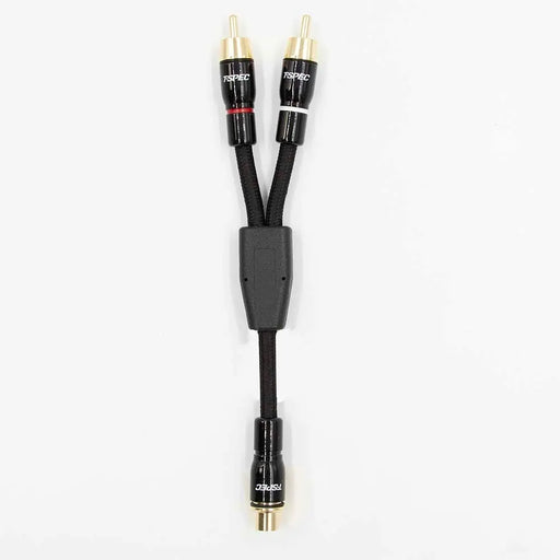 T-Spec V16RCA-Y1 V16 Series RCA Audio Cables 26AWG Gold-plated Copper 1 Female 2 Males T-Spec