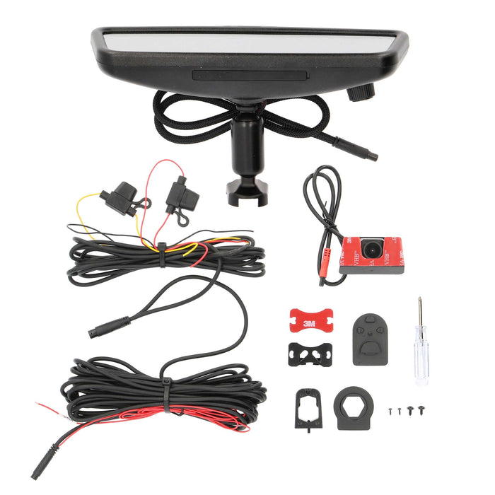 iBeam TE-LVM9 9" Live View Streaming Rearview Mirror 1080P Front & Rear 1280×320