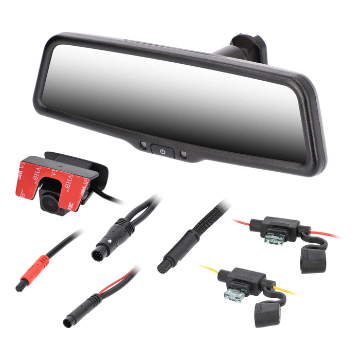 iBeam TE-LVM9 9" Live View Streaming Rearview Mirror 1080P Front & Rear 1280×320