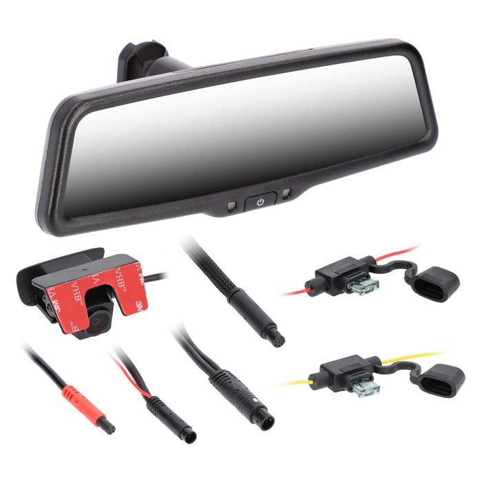 iBeam TE-LVM9 9" Live View Streaming Rearview Mirror 1080P Front & Rear 1280×320