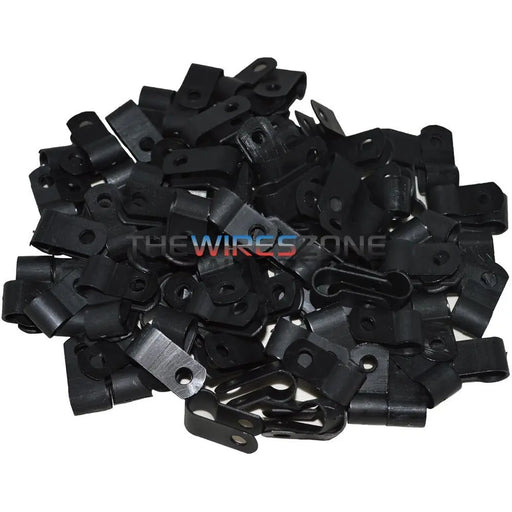 The Install Bay BCC14 Black 1/4" Cable Clamps (100/pack) The Install Bay