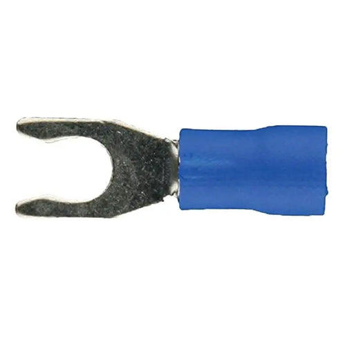 The Install Bay BVST10 Blue Vinyl 16-14 Gauge #10 Spade Terminal 100/pk The Install Bay