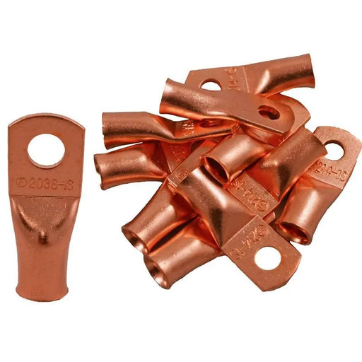 The Install Bay CUR214 Copper 2 Gauge 1/4" Ring Terminal (10/pack) The Install Bay