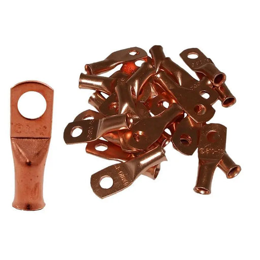 The Install Bay CUR414 4 Gauge Copper 1/4" Ring Terminal (25/pack) The Install Bay