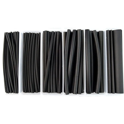 The Install Bay IBHST160B Heat Shrink Tubing Kit 160 Pc 4in 2:1 Assorted Black The Install Bay