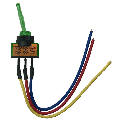 The Install Bay IBITSG Universal Pre Wired Toggle Green Switch Package of 5 The Install Bay