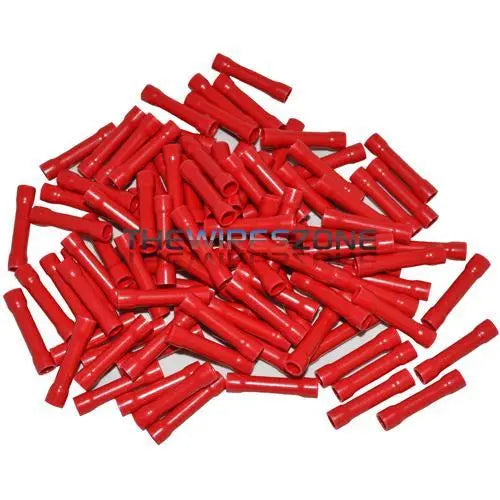 The Install Bay RVBC Red Vinyl 22/18 Gauge Butt Connector (100/pack) The Install Bay