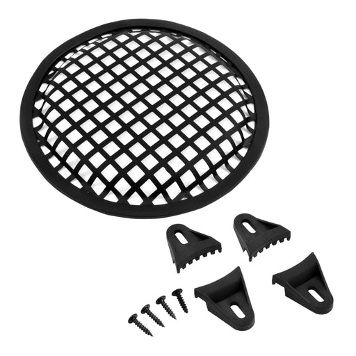 The Wires Zone 6 Inch Durable Metal Mesh Speaker Subwoofer Grill Waffle Style w/ Clips The Wires Zone