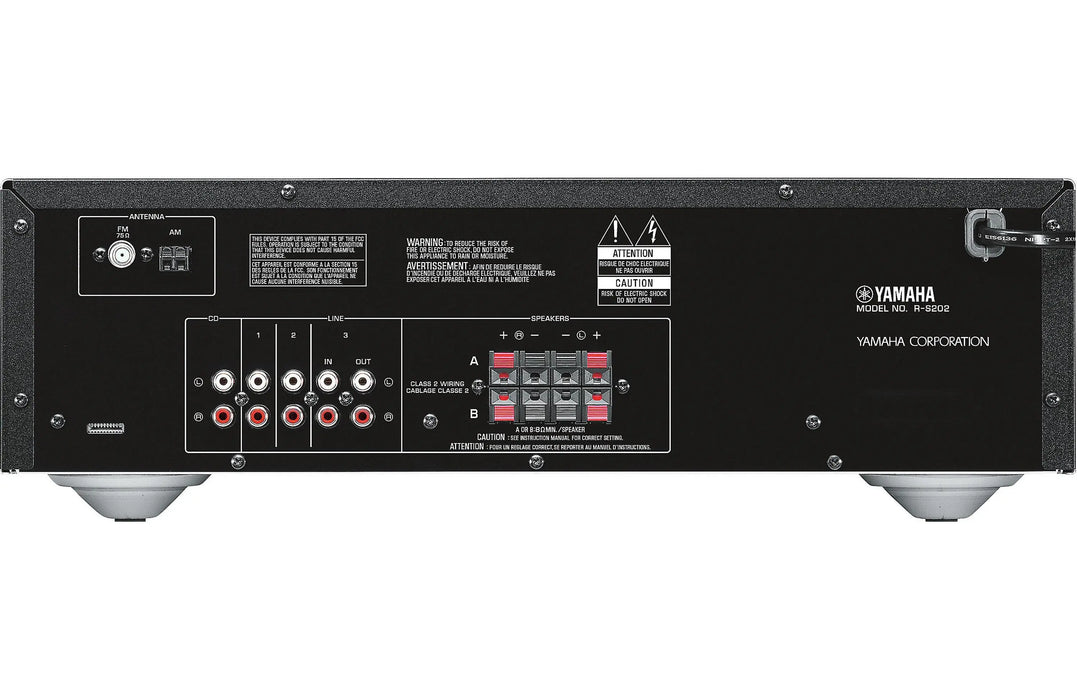 Yamaha R-S202 2-Channel Natural Sound Stereo Receiver with Bluetooth 40 AM/FM Presets The Wires Zone