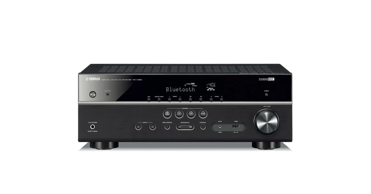 Yamaha RX-V385 5.1-channel Home Theater A/V Receiver Wireless with Bluetooth